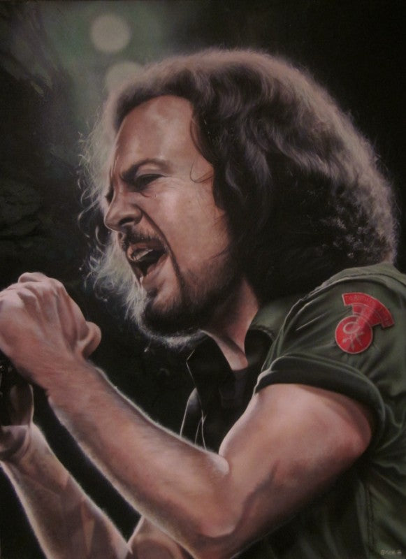 Eddie Vedder (Pearl Jam) - We Unleashed The Lion - Michael Godard Art Gallery