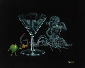 I Dream of Genie Martini - Michael Godard Art Gallery