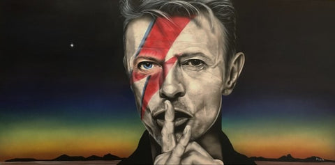 David Bowie - Look Out Your Window I Can See His Light - Michael Godard Art Gallery