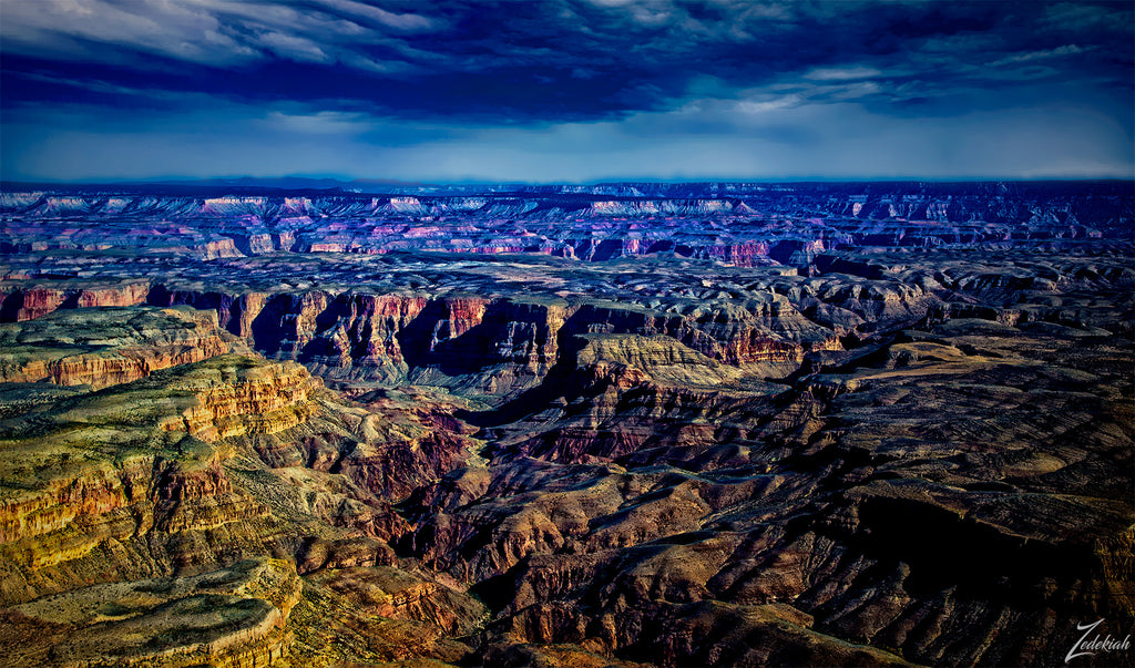 Milkweed Canyon- aerial fine art photography by Zedekiah