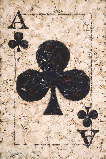 Ace of Clubs playing card artwork by Trevor Mezak