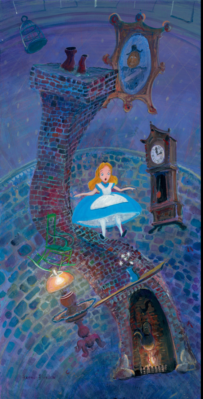 Alice Floating into Wonderland