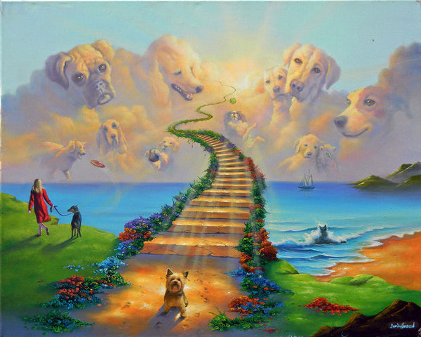All Dogs Go to Heaven 3 - Michael Godard Art Gallery