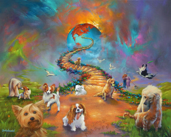 All Dogs Go to Heaven 4 (Bold Sky) - Michael Godard Art Gallery