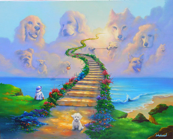 All Dogs Go to Heaven - Michael Godard Art Gallery