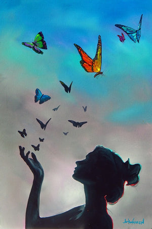 Butterflies are Free to Fly - Michael Godard Art Gallery