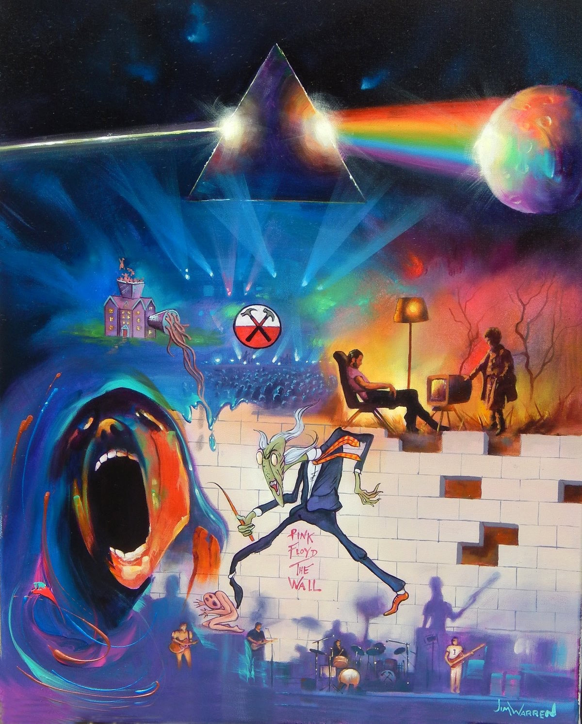 Pink Floyd Art & Video | Aneis maçonicos, Acessórios, Aneis