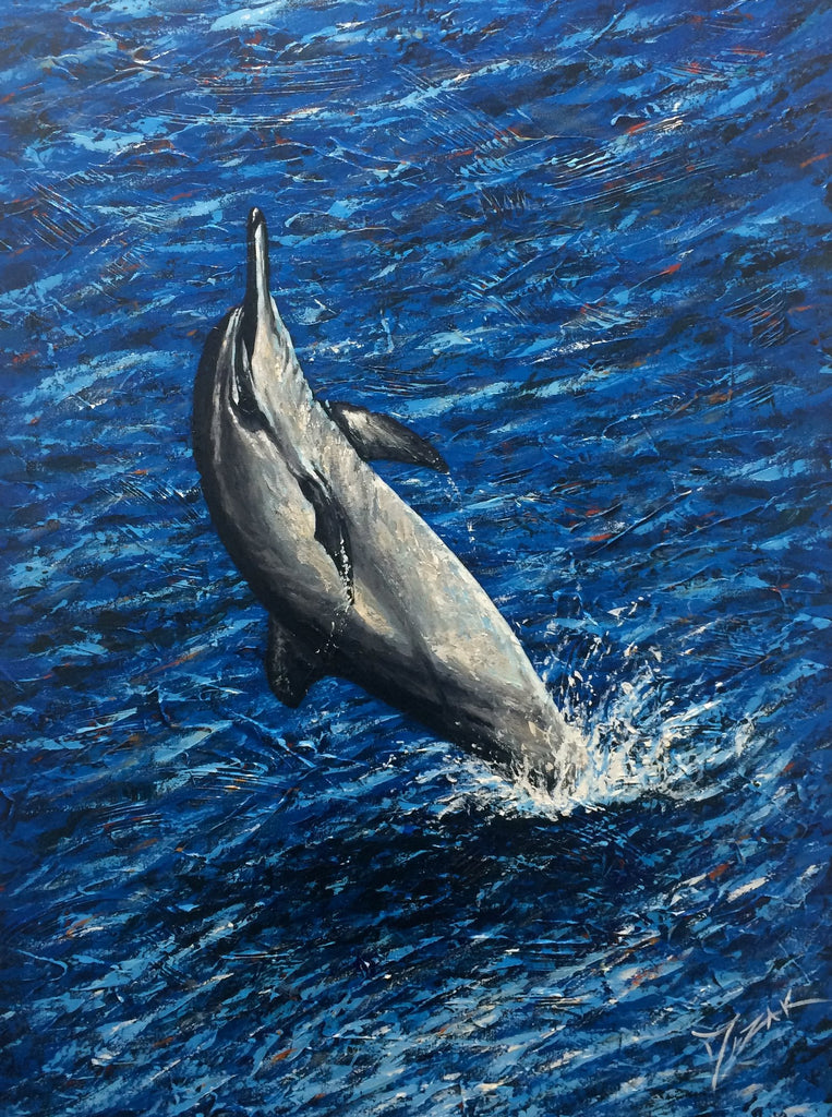 Dolphin Jump - Michael Godard Art Gallery